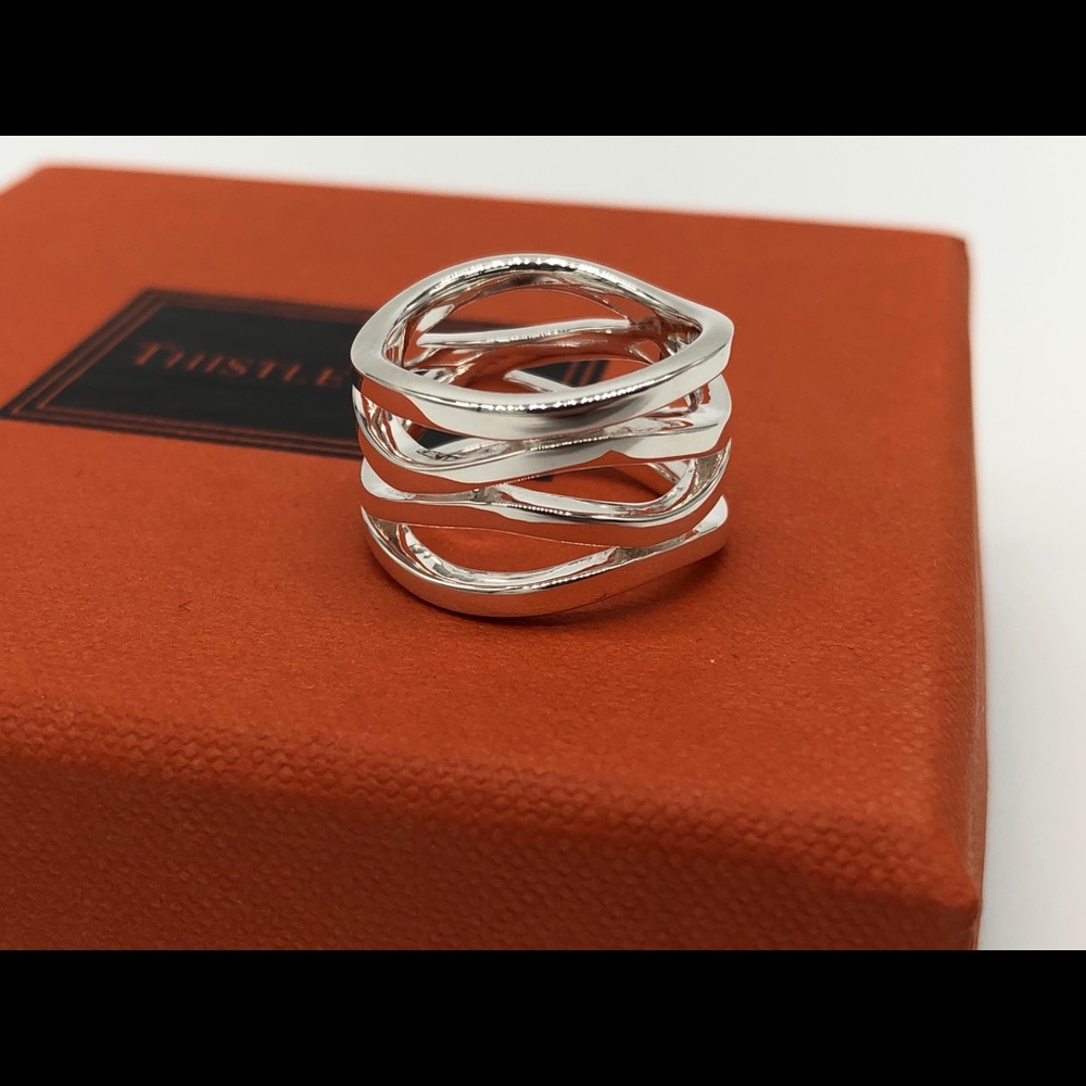 Thistle & Bee silver ring - Picture 3 of 6
